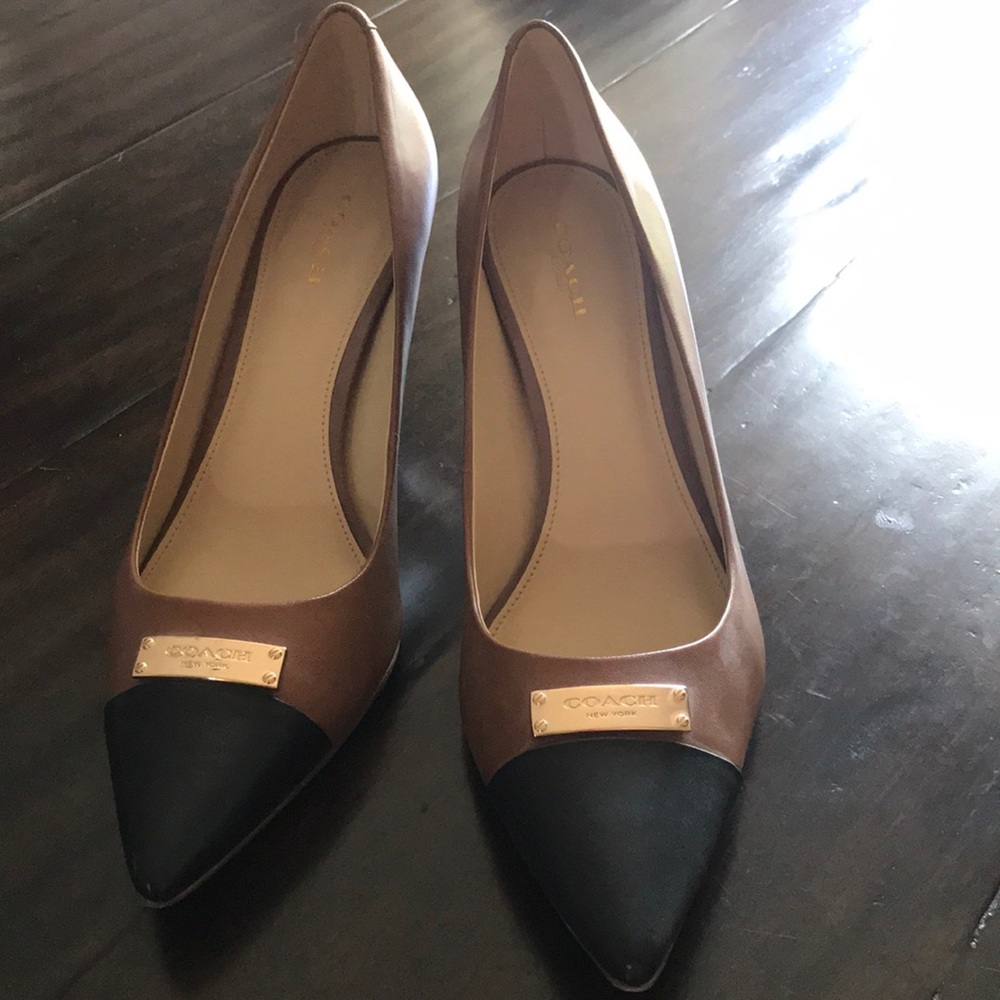 Coach two toned heels